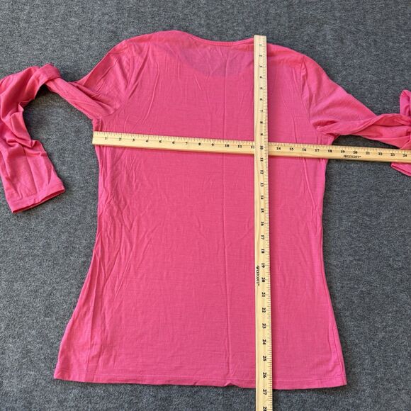 Icebreaker Merino Wool Top Women's Large Pink Long Sleeve Crew Base Layer Shirt - Picture 7 of 8